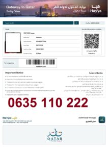 VISA QATAR MAROC